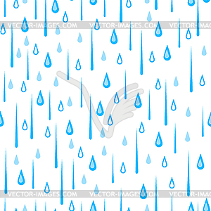 Seamless pattern with rain. Stylized background wit - royalty-free vector clipart