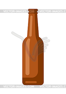 Beer glass bottle . Beer festival or Oktoberfest - vector clipart