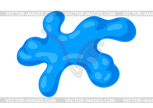 Splattering blotch slime. Toxic mucus smudges stain - vector image