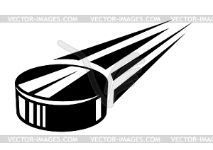 Hockey puck . Sport club item or symbol. Healthy - vector clip art