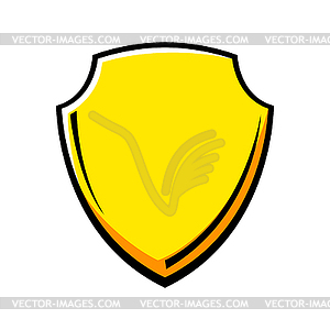 Cartoon shield. Pop art creative background - vector clipart