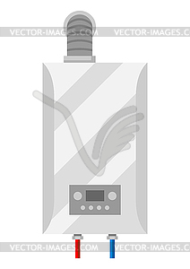 Gas boiler. Industrial plumbing object - vector EPS clipart