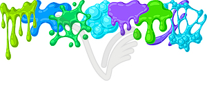 Blots and drips slime background. Toxic mucus - vector image