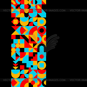 Bauhaus seamless pattern. Abstract texture in - vector image