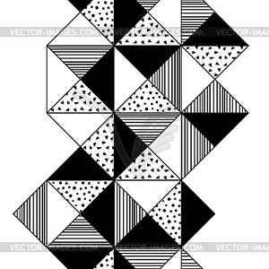 Pattern in origami style. Abstract geometric - vector image