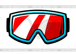 Очки для сноуборда . Предмет или символ зимнего спорта - клипарт в формате EPS