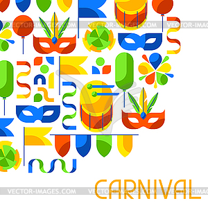 Carnival party background. Mardi Gras for - vector clipart