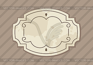 Vintage decorative frame. Retro design for - vector clipart