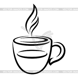 Cup of tea. traditional drink - vector clip art