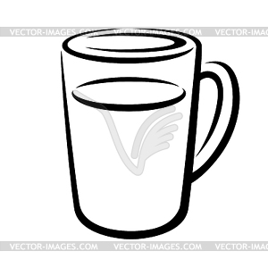 Чашка чая. традиционный напиток - векторный клипарт EPS