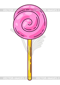 Lollipop candy . Image for confectionery or candy - vector image