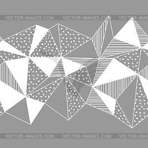 Pattern in origami style. Abstract geometric - vector image