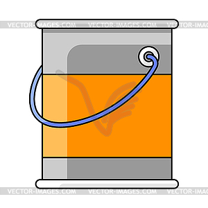 Paint can. Material for construction industry and - vector clip art