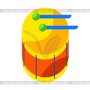 Parade or carnival drum. for traditional festival - vector image