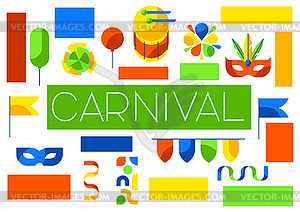 Carnival party background. Mardi Gras for - vector clip art