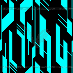 Cyber abstract pattern. Digital neo tribal style - vector clipart