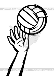 Волейбольный мяч . Предмет или символ спортивного клуба - клипарт