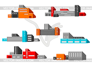 Комплекс промышленных зданий. Городская мануфактура - изображение в формате EPS