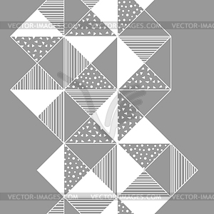 Pattern in origami style. Abstract geometric - vector clip art