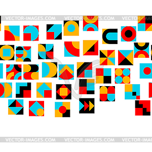 Bauhaus seamless pattern. Abstract texture in - vector clip art