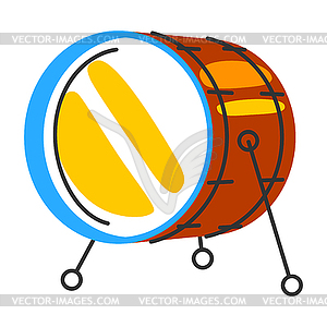 Drum. Jazz musical instrument - royalty-free vector image