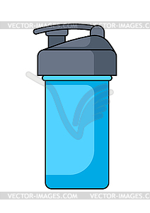 Shaker for sports nutrition. Sport and - vector clipart