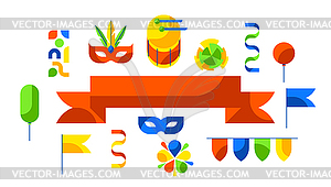 Carnival party background. Mardi Gras for - vector image