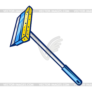 Window scraper. Housekeeping cleaning item for - vector image