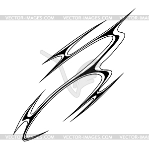 Cyber sigilism design. Neo tribal gothic style - vector clipart