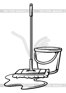 Домашняя уборка . Предпосылки для обслуживания и - клипарт в векторе / векторное изображение