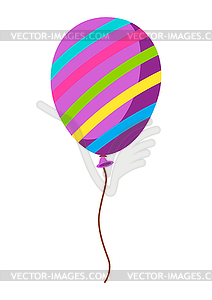 Color balloon . Happy Birthday and party - vector image