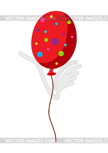 Color balloon . Happy Birthday and party - vector clip art