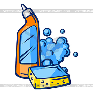 Housekeeping cleaning . Background for service and - vector clipart