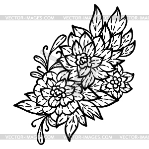 Lace background with flowers. Embroidery handmade - vector clipart