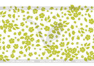 Pattern with pretty flowers. Beautiful decorative - vector image