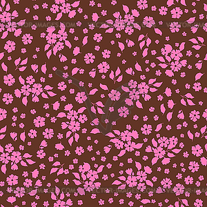 Pattern with pretty flowers. Beautiful decorative - vector clipart