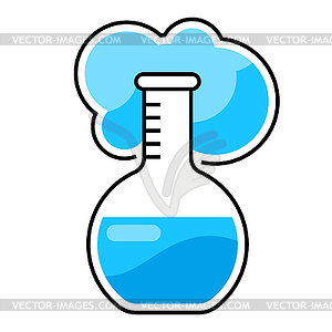 Test tube icon. Science item. Medical concept image - vector clipart