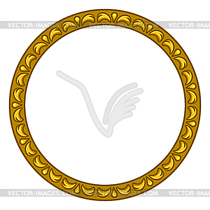 Frame in baroque style. Decorative curling design - vector clipart