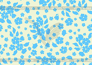 Pattern with pretty flowers. Beautiful decorative - vector clipart