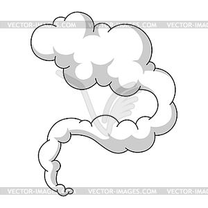 Cartoon smoke. Comic steam, cloud or fog - vector EPS clipart