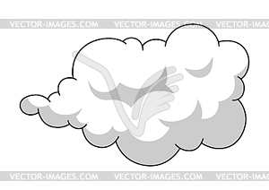 Cartoon smoke. Comic steam, cloud or fog - vector clipart
