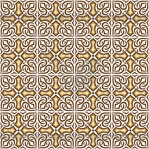 Arabic ceramic tile pattern. Traditional eastern - vector clipart