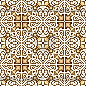 Arabic ceramic tile pattern. Traditional eastern - vector clipart