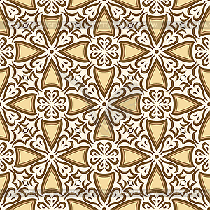 Arabic ceramic tile pattern. Traditional eastern - vector image