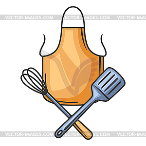 Kitchen utensils. Cooking tools for home and - vector clip art