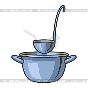 Kitchen utensils. Cooking tools for home and - vector clipart