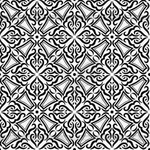 Arabic ceramic tile pattern. Traditional eastern - vector clipart