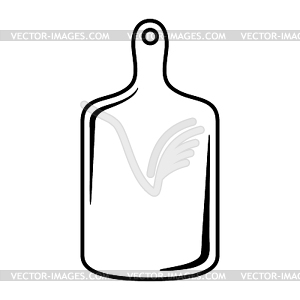 Cutting board. Stylized kitchen and restaurant - vector image