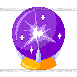Волшебный шар. Элемент тайны колдовства, алхимии - изображение в формате EPS