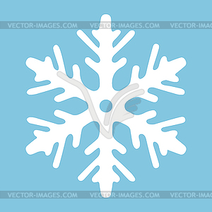 Abstract snowflake. Merry Christmas and Happy New - vector clip art